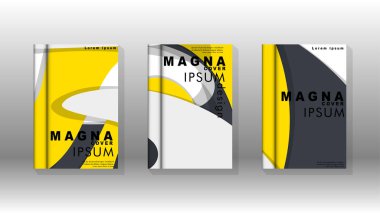 Arka kapak sıvı elemanları ile. Tasarım kavramı kitap. Fütüristik iş düzeni. Dijital poster şablonu. Tasarlamak vektör - eps10