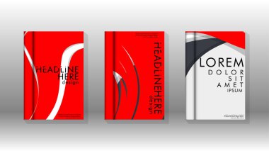 Arka kapak sıvı elemanları ile. Tasarım kavramı kitap. Fütüristik iş düzeni. Dijital poster şablonu. Tasarlamak vektör - eps10