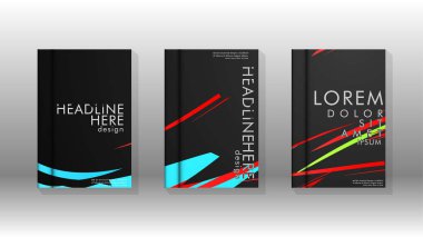 Kitap Kapağı renkli geometrik arka planlar.