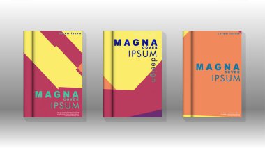 Soyut kitap kapağı düzeninin arka planı. Broşürler, dergiler, vektör şablonları vb. için. Modern tasarımlar Eps 10'da geometrik desenler oluşturur