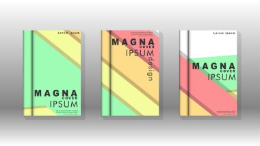 Kapak kitabı kavramı soyut geometrik arka plan renk ve şekillerin bir kombinasyonu ile