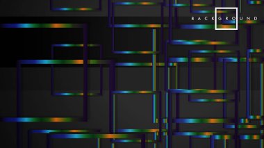 Modern Soyut Vektör Kutusu Arka Plan. renkli degrade şeritler ile. eps 10 şablonu