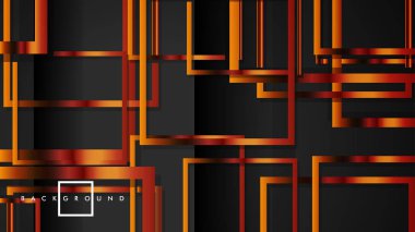 Vektör Modern Soyut Kareler Arka Planlar . siyah ve metal renk degradesi ile. eps 10 şablonu