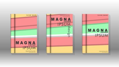 Kapak kitabı kavramı soyut geometrik arka plan renk ve şekillerin bir kombinasyonu ile