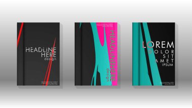 Geometrik tasarım arka planlı kapak kitabı