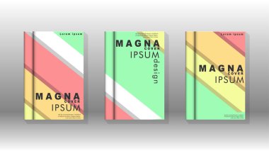 Kapak kitabı kavramı soyut geometrik arka plan renk ve şekillerin bir kombinasyonu ile