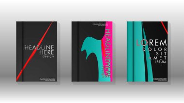 Geometrik tasarım arka planlı kapak kitabı