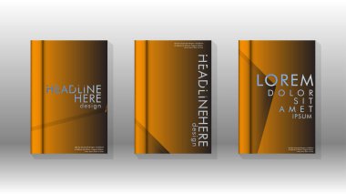 Soyut vektör düzeni arka planı. Broşürler, yıllık, dergi, vektör şablonları vb. için.