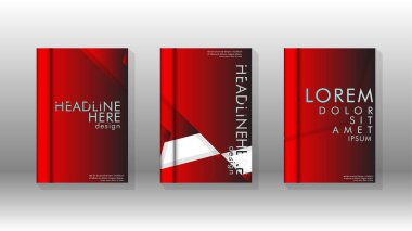 Soyut vektör düzeni arka planı. Broşürbroşürler, yıllık dergi vektör şablonları vb. için.