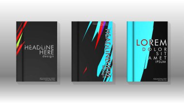 Kitap Kapağı renkli geometrik arka planlar.