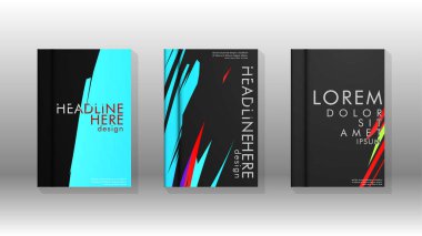 Kitap Kapağı renkli geometrik arka planlar.