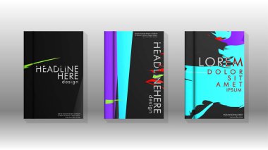 Kitap Kapağı renkli geometrik arka planlar.