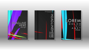 Kitap Kapağı renkli geometrik arka planlar.