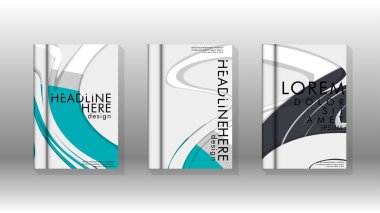 Arka kapak sıvı elemanları ile. Tasarım kavramı kitap. Fütüristik iş düzeni. Dijital poster şablonu. Tasarlamak vektör - eps10