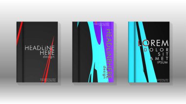 Kitap Kapağı renkli geometrik arka planlar.