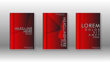 Soyut vektör düzeni arka planı. Broşürbroşürler, yıllık dergi vektör şablonları vb. için.