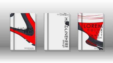 Arka kapak sıvı elemanları ile. Tasarım kavramı kitap. Fütüristik iş düzeni. Dijital poster şablonu. Tasarlamak vektör - eps10