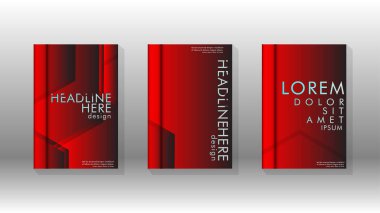 Soyut vektör düzeni arka planı. Broşürbroşürler, yıllık dergi vektör şablonları vb. için.