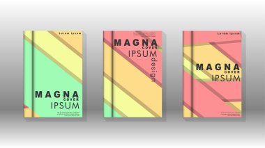 Kapak kitabı kavramı soyut geometrik arka plan renk ve şekillerin bir kombinasyonu ile
