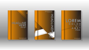 Soyut vektör düzeni arka planı. Broşürler, yıllık, dergi, vektör şablonları vb. için.