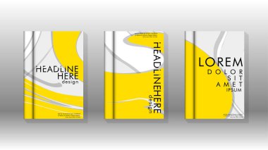 Arka kapak sıvı elemanları ile. Tasarım kavramı kitap. Fütüristik iş düzeni. Dijital poster şablonu. Tasarlamak vektör - eps10