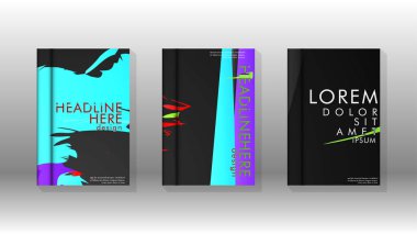 Kitap Kapağı renkli geometrik arka planlar.