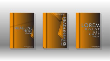 Soyut vektör düzeni arka planı. Broşürler, yıllık, dergi, vektör şablonları vb. için.