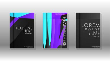 Geometrik tasarım arka planlı kapak kitabı.