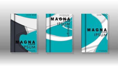 Arka kapak sıvı elemanları ile. Tasarım kavramı kitap. Fütüristik iş düzeni. Dijital poster şablonu. Tasarlamak vektör - eps10