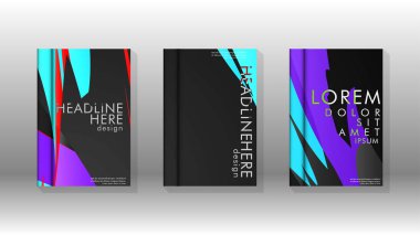 Kitap Kapağı renkli geometrik arka planlar.