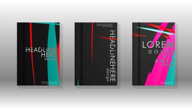 Geometrik tasarım arka planlı kapak kitabı