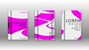 Arka kapak sıvı elemanları ile. Tasarım kavramı kitap. Fütüristik iş düzeni. Dijital poster şablonu. Tasarlamak vektör - eps10