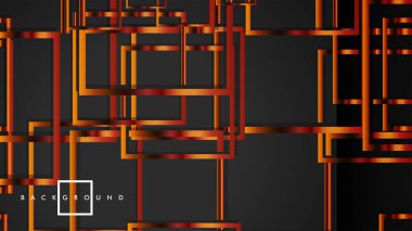 Vektör Modern Soyut Kareler Arka Planlar . siyah ve metal renk degradesi ile. eps 10 şablonu