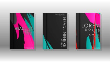 Geometrik tasarım arka planlı kapak kitabı
