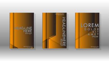 Soyut vektör düzeni arka planı. Broşürler, yıllık, dergi, vektör şablonları vb. için.