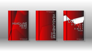 Soyut vektör düzeni arka planı. Broşürbroşürler, yıllık dergi vektör şablonları vb. için.