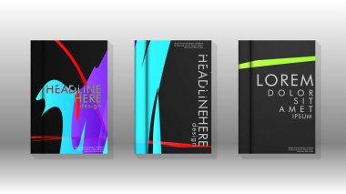 Kitap Kapağı renkli geometrik arka planlar.