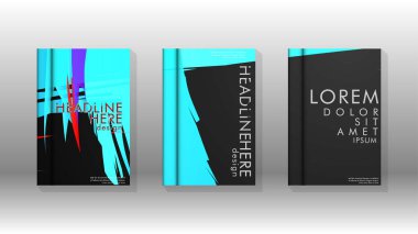 Kitap Kapağı renkli geometrik arka planlar.