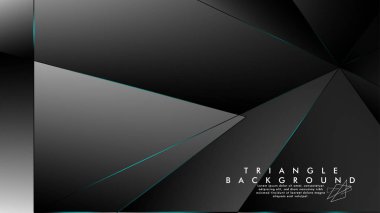 Soyut Arka Plan Geometrik lüks çokgen desenleri ile. Mavi Işık üçgen çizgisi