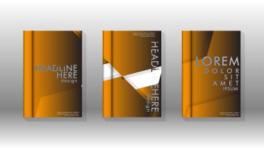 Soyut vektör düzeni arka planı. Broşürler, yıllık, dergi, vektör şablonları vb. için.