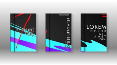 Kitap Kapağı renkli geometrik arka planlar.