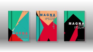 Soyut kitap kapağı düzeninin arka planı. Broşürler, dergiler, vektör şablonları vb. için. Modern tasarımlar Eps 10'da geometrik desenler oluşturur