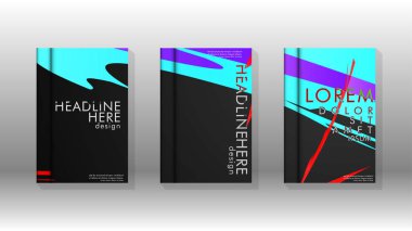 Kitap Kapağı renkli geometrik arka planlar.