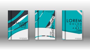 Arka kapak sıvı elemanları ile. Tasarım kavramı kitap. Fütüristik iş düzeni. Dijital poster şablonu. Tasarlamak vektör - eps10