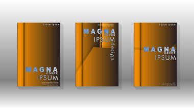 Soyut vektör düzeni arka planı. Broşürler, yıllık, dergi, vektör şablonları vb. için.