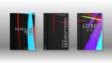 Kitap Kapağı renkli geometrik arka planlar.