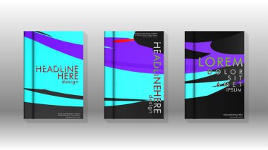 Kitap Kapağı renkli geometrik arka planlar.