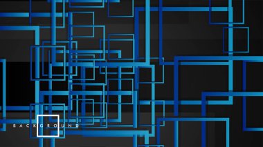 Vektör Modern Soyut Kareler Arka Planlar . siyah yeşil degrade ile. eps 10 şablonu