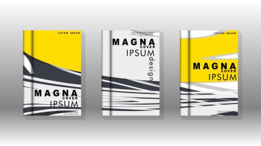 Arka kapak sıvı elemanları ile. Tasarım kavramı kitap. Fütüristik iş düzeni. Dijital poster şablonu. Tasarlamak vektör - eps10