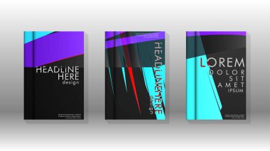 Kitap Kapağı renkli geometrik arka planlar.